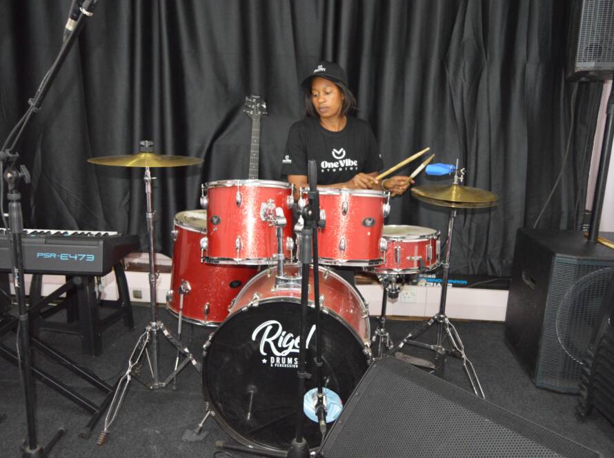 solo rehearsal at OneVibe Studiox in Harare Zimbabwe (2)